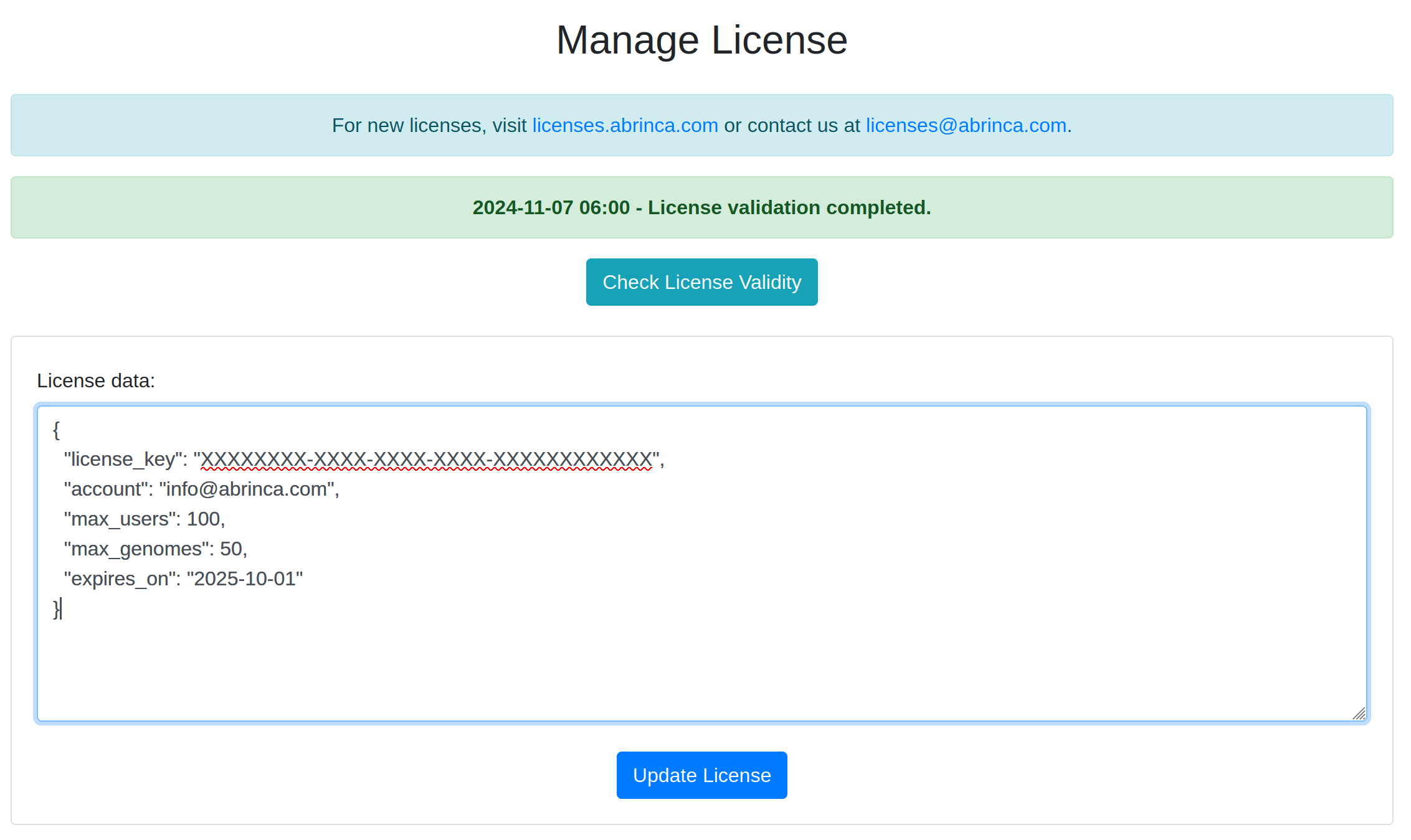 License Overview